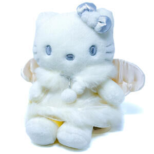 Hello Kitty Snowflake Angel Plush 1999 Sanrio Cat Cute Sparkle Fur Vintage NWT